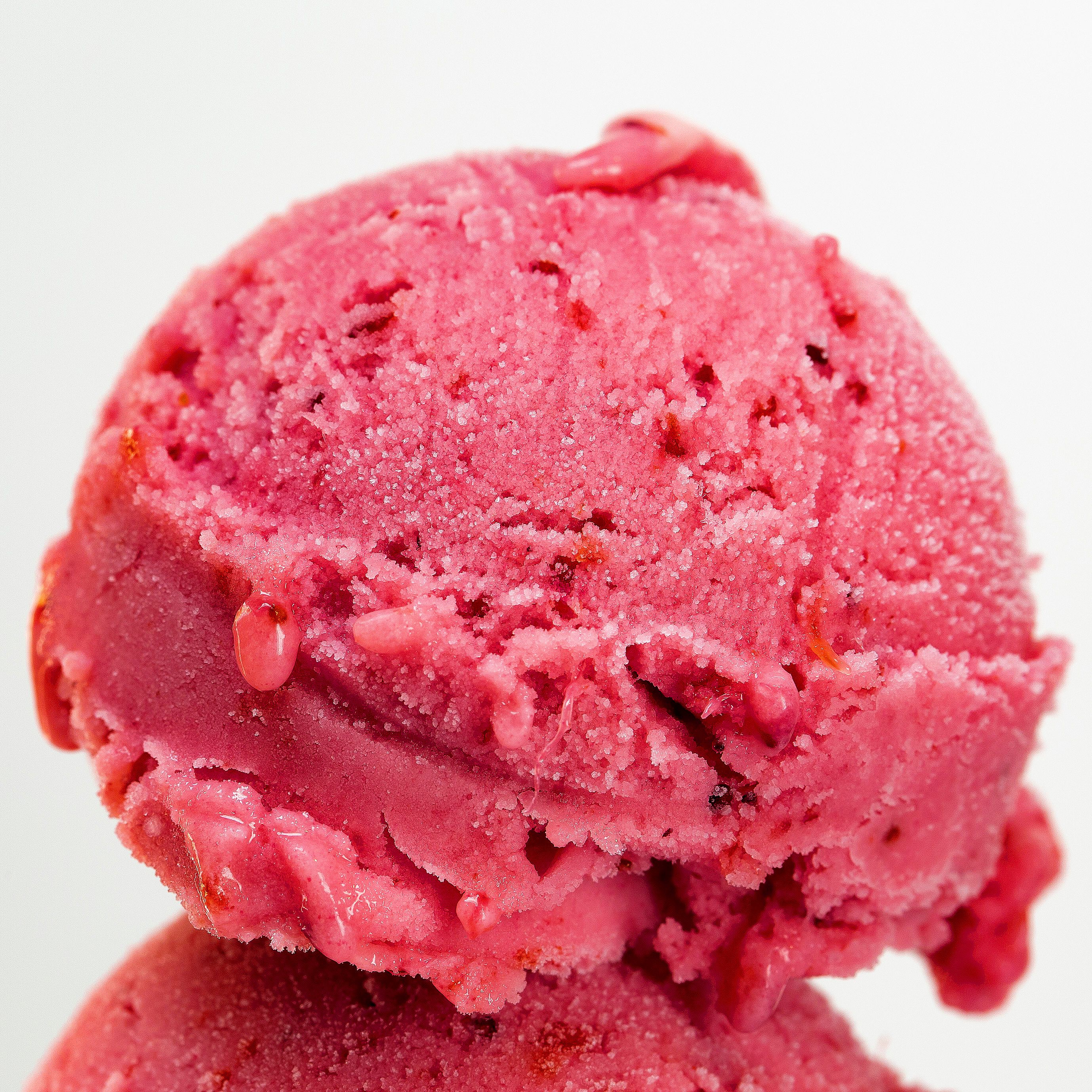 Macro photograph of ice cream texture